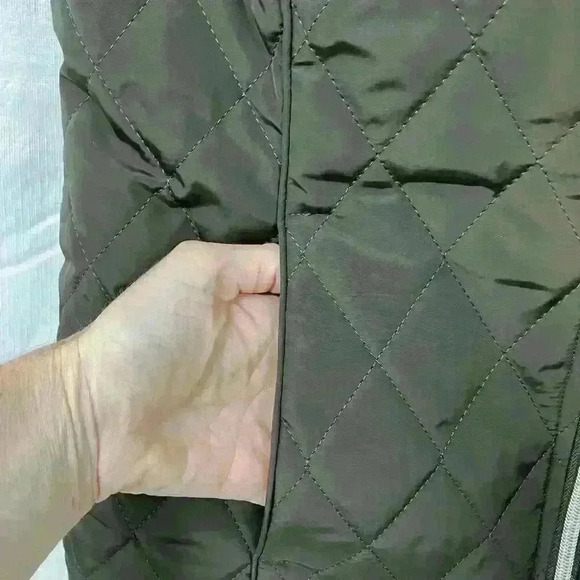 Pertegaz Women’s Brown Quillted Vest‎ Cream Fur Lining Size CH Small Reflective - Picture 2 of 8